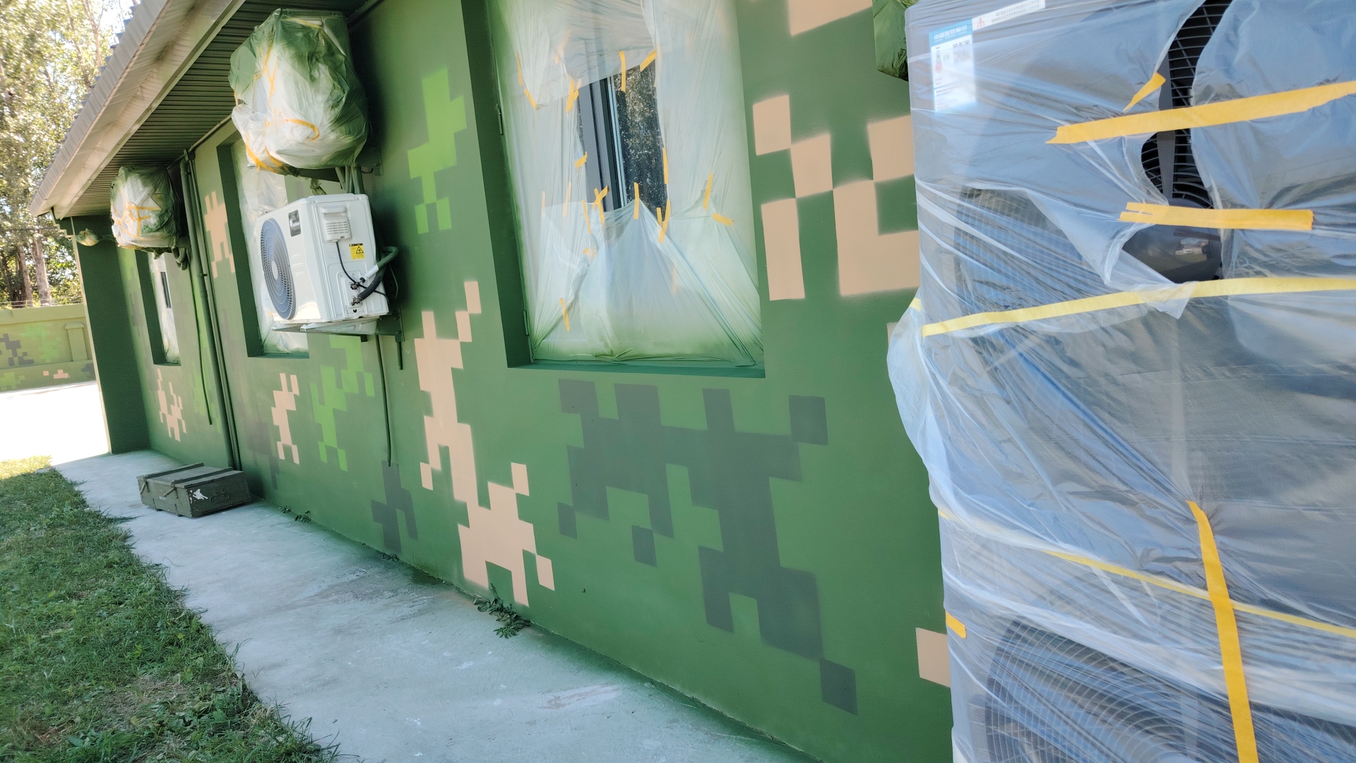 密云外墙迷彩漆施工多少钱 伪装迷彩漆  